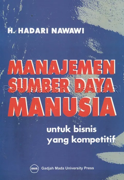 Cover Manajemen Sumber Daya untuk Bisnis yang Kompetitif / Hadari Nawawi